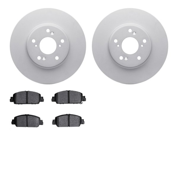 Dynamic Friction Co 4502-59130, Geospec Rotors with 5000 Advanced Brake Pads, Silver 4502-59130